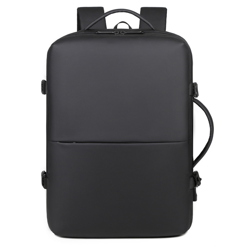 Mochila de película de cuero de gran capacidad de expansión de comercio exterior nueva bolsa de computadora de viaje de negocios 40l hombre impermeable