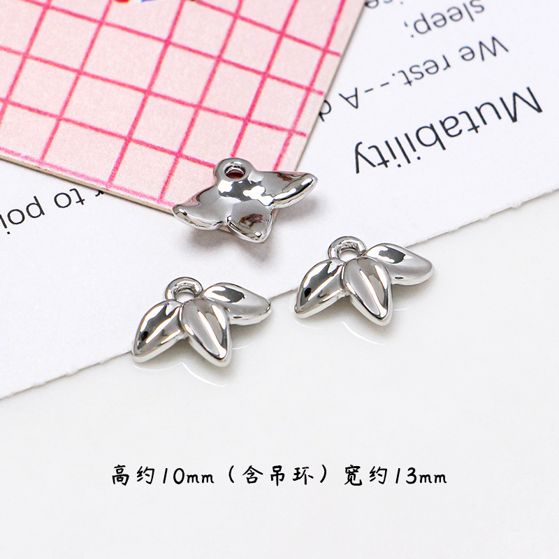 DIY百合蝶結びの愛の星梅の花のアルファベットのペンダントの手作りの材料のネックレスのブレスレットの耳のアクセサリーのペンダント|undefined