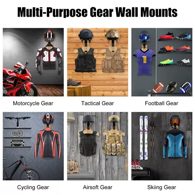 Motosiklet dəbilqə rəfləri wall-mounted motorcycle clothing hanger