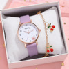 Fashionable cartoon women's watch, quartz watches, bracelet, set, with little bears