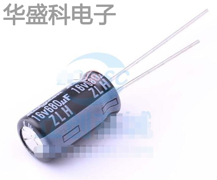 16ZLH680MEFC8X16 描述 680uF 16V 引线型铝电解电容 厂家直销
