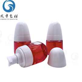 现货30ml按压椭圆形白盖玻璃瓶 圆弧乳液瓶粉底液空瓶化妆品包材