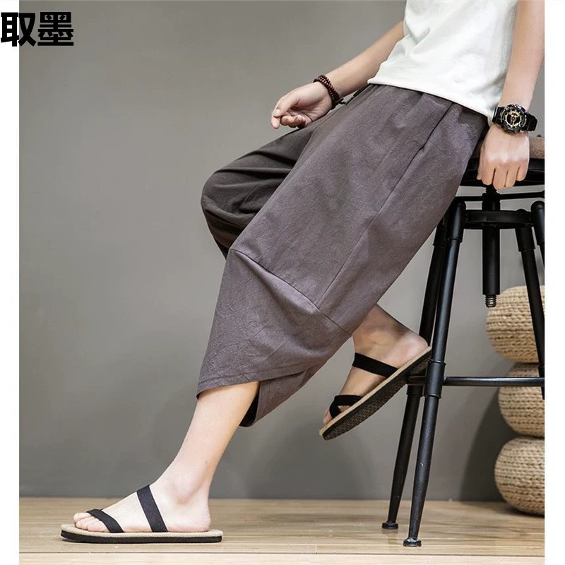 Trousers, shorts, oversize, plus size, Chinese style