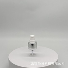 源头实力优质工厂24牙亮银中套 白鸭嘴 AS透明全罩乳液泵
