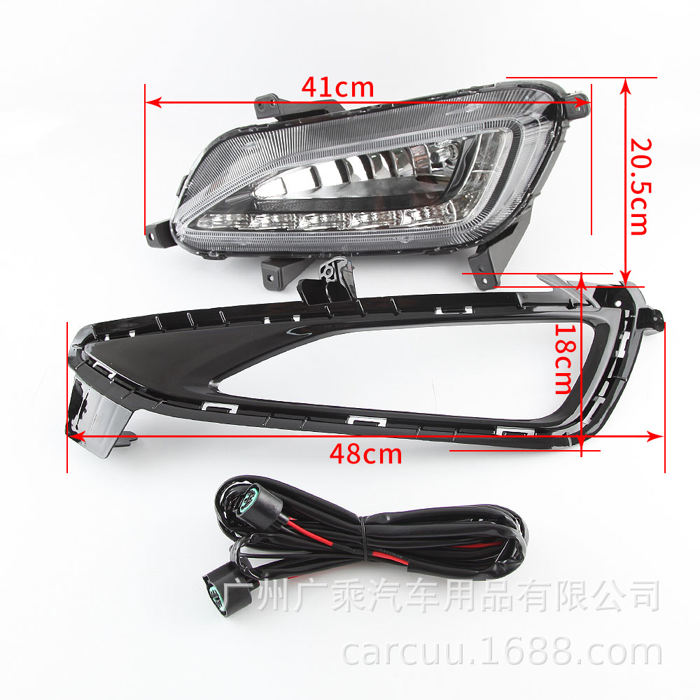 Aplicable a 15 16 17 nuevo Tucson LED luz diurna antiniebla 2015 Tucson luz del día
