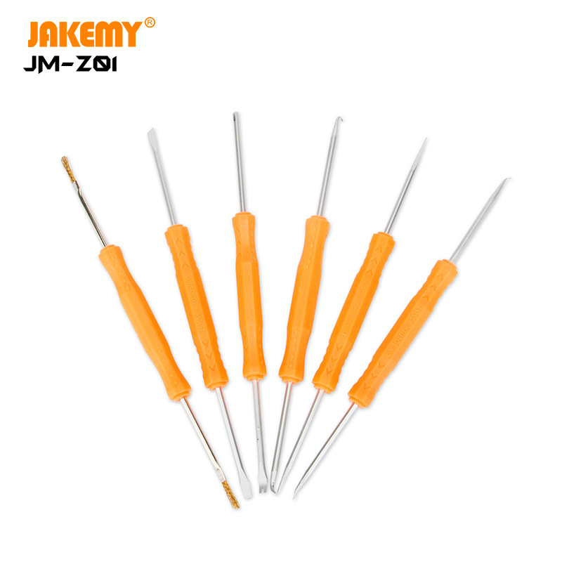 JM-Z01跨境6合一电脑助焊工具 PCB板维修辅助组套 电路板焊接套件
