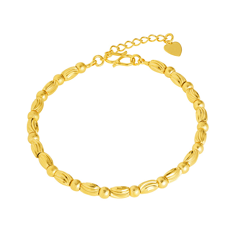Vietnam arena oro chino patrón pulsera mujeres Luz de lujo estilo nacional elegante pulsera rica todo fósforo joyería exquisita venta al por mayor