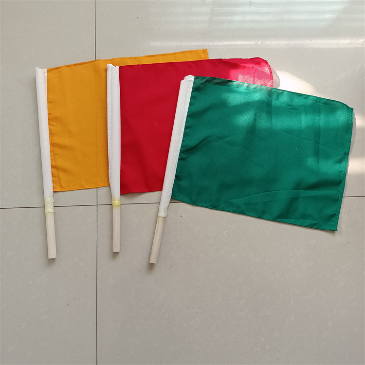信号旗铁路用红黄绿三色安全防护手信号旗指挥调车信号旗