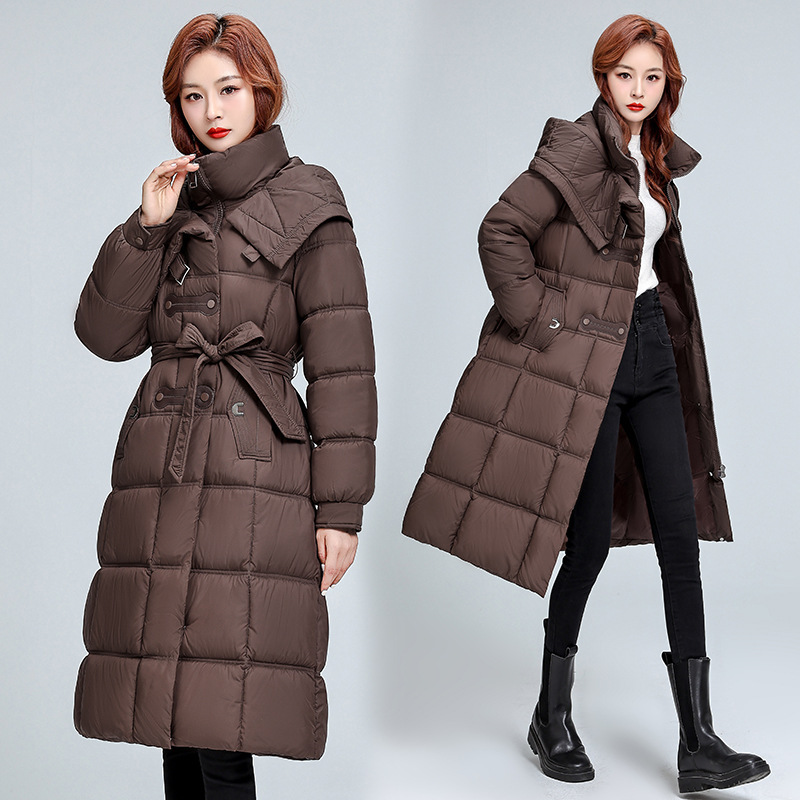 L - 4XL de gran tamaño, ropa de algodón larga europea, chaqueta de algodón de invierno, chaqueta de algodón suelta, chaqueta de moda de gran tamaño, chaqueta de algodón image 3
