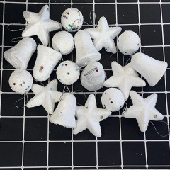 人気クリスマスバブル雪五星バブル雪鐘雪鈴クリスマスツリーストラップ装飾品