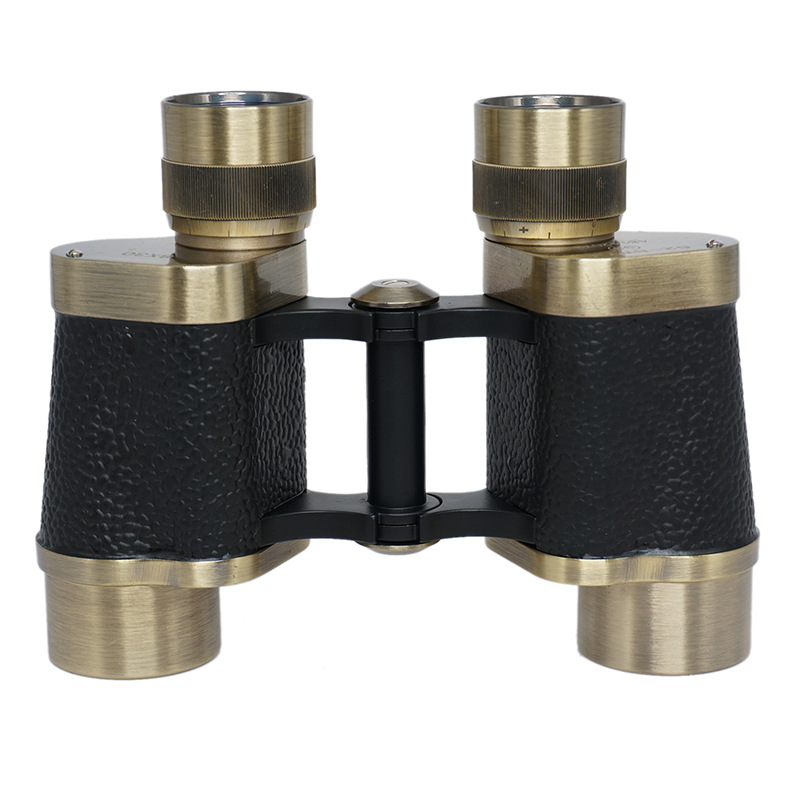8×30双筒望远镜古铜色金属望远镜户外高倍高清微光夜视 跨境批发