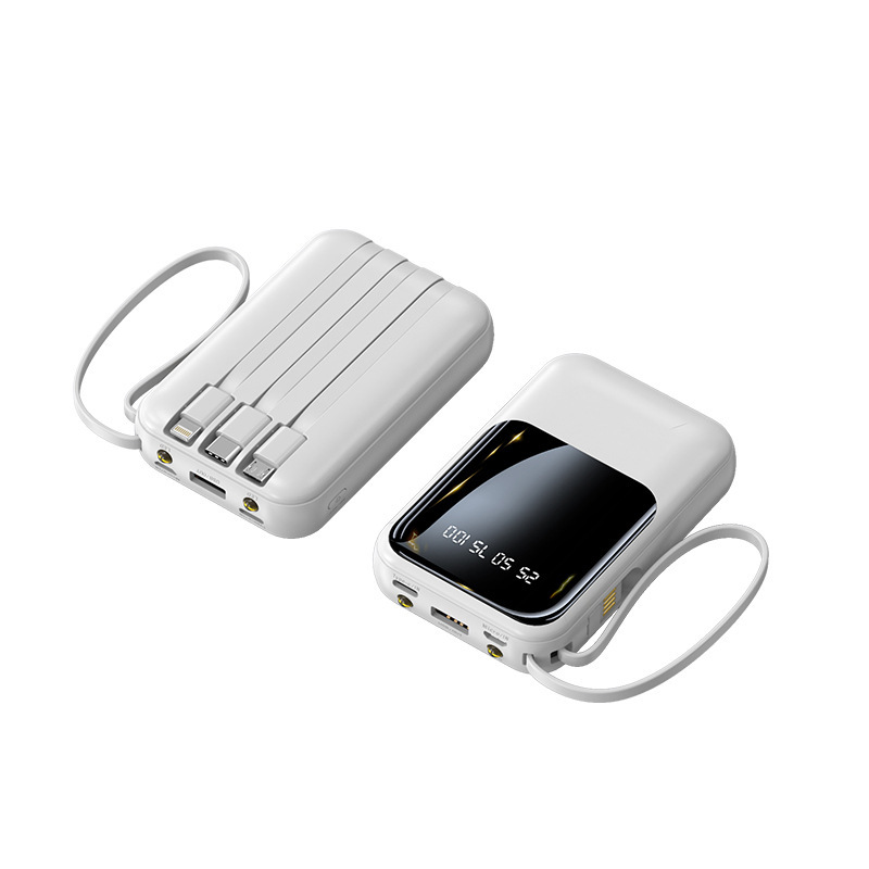 卸売りミニ自帯線充電宝20000ミリアンペア大容量快充携帯移動電源プレゼント印刷|undefined
