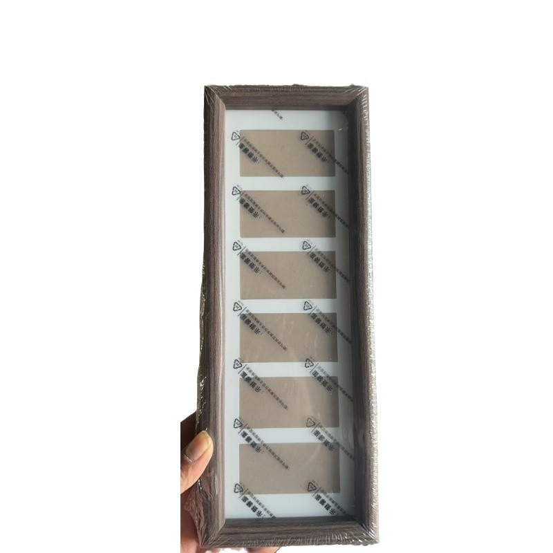 Zengyun multi-gold man picture frame set-up table six-frame people's coin decorative picture frame calligraphy and painting walnut color great rivers and mountains picture frame