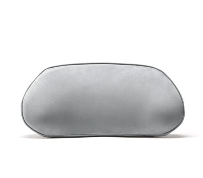 Lumbar Cushion Thin Small Lumbar: Waist support - memory-foam-lumbar-support-for-all-seasons-1-piece-in-light-gray