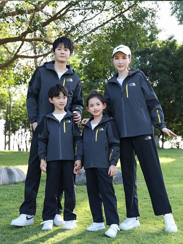LOGO parent clothing assault clothing suit men's outdoor waterproof coat daughter children's top school uniform group uniform work clothes