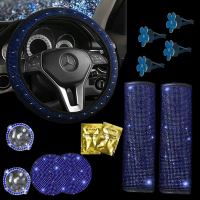 Steering wheel cover, Aromatherapy, Steering Wheel Cover - blue-38cm