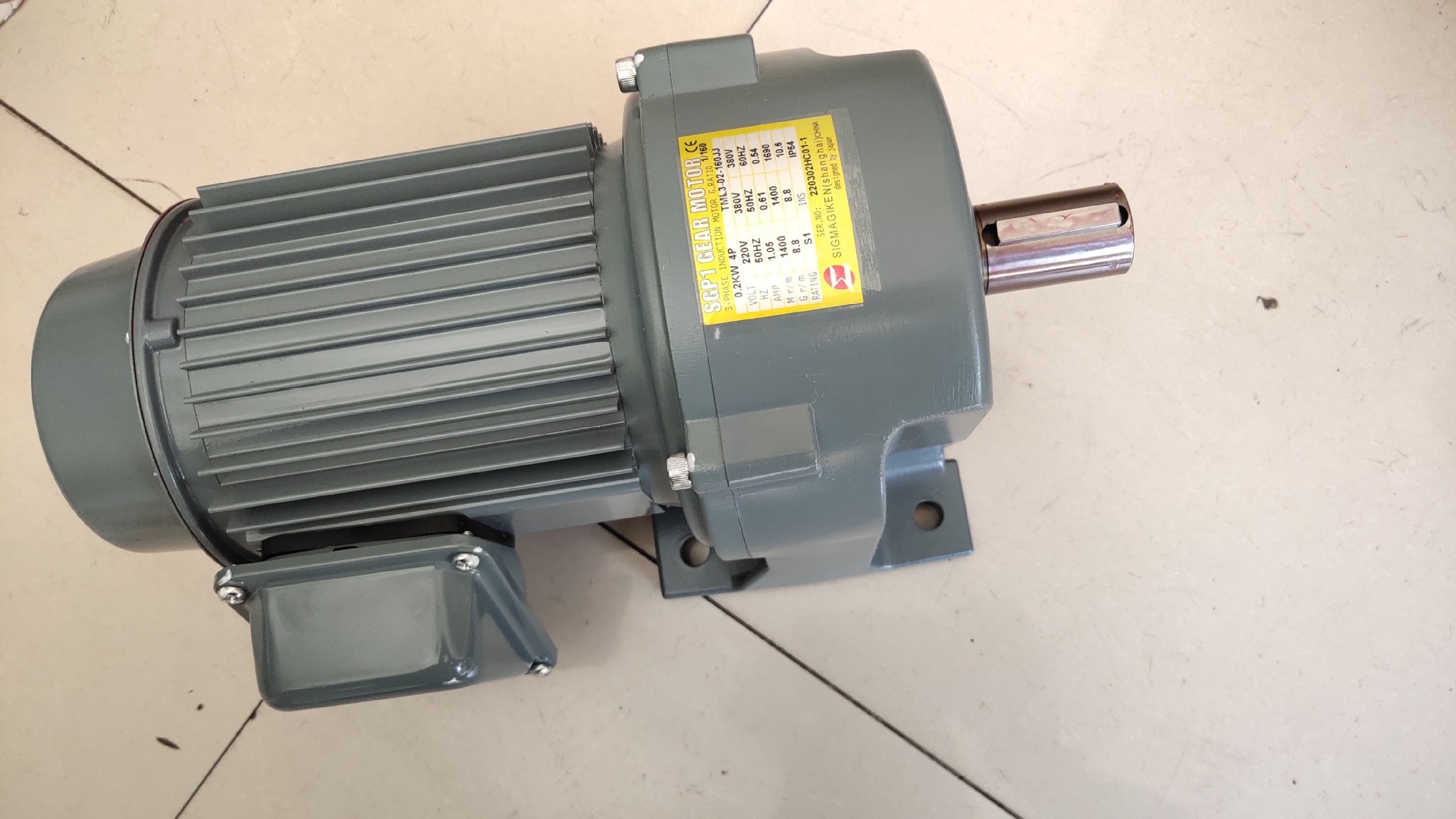 SIGMA GIKEN史克马电机 齿轮变速马达 SGP1减速机 TML3-02-160JJ