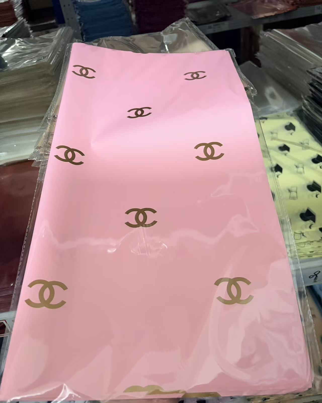 LiZhiRan espesa marca doble C papel de embalaje de flores impermeables papel de embalaje de regalos ramo de flores al por mayor