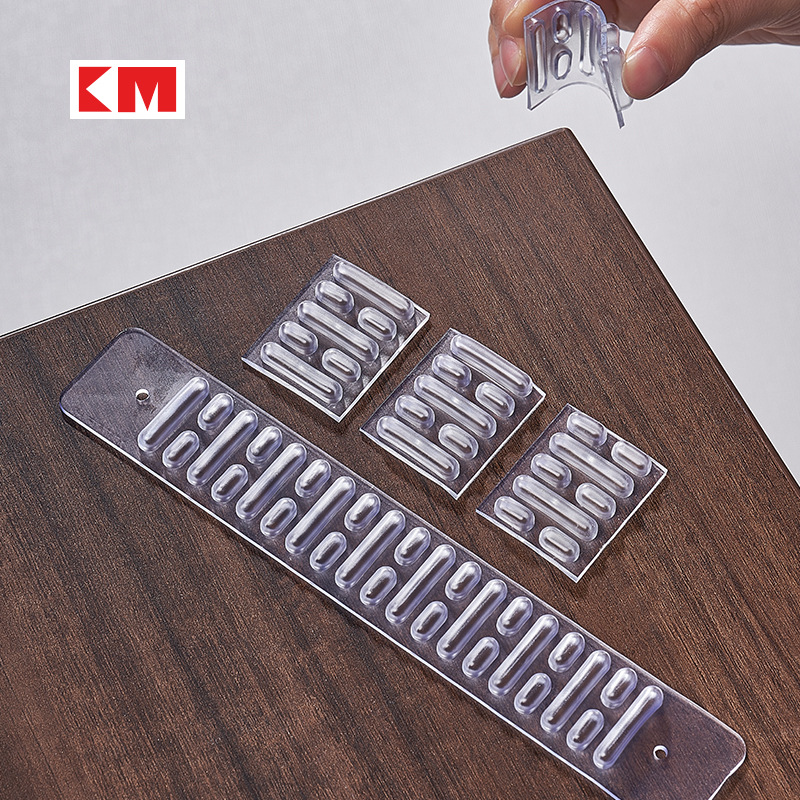 KM 1008 Household Transparent Anti-collision Strip Protective Strip Table Edge Children Anti-collision Soft Corner Sticker Right Angle Silicone Strip
