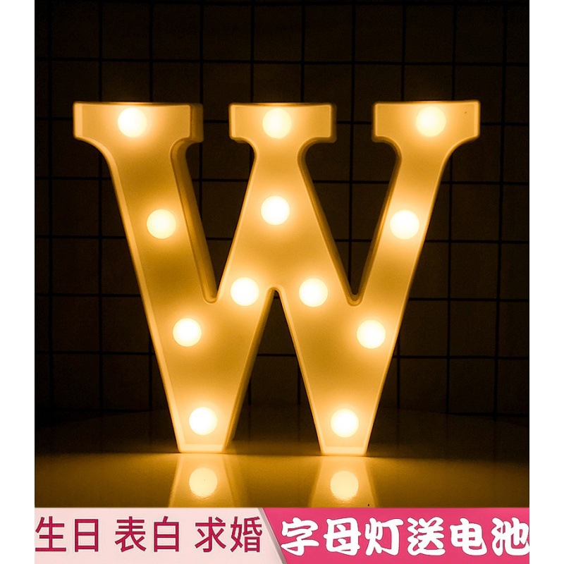 Feliz cumpleaños luz LED inglés Digital Color luz luminosa confesión romántica escena apoyos diseño carta luz al por mayor