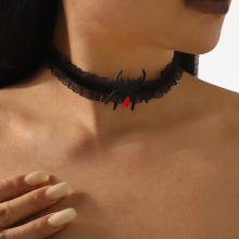 N12808�羳��ʥ����˿��Ȧ�����Ը�֩�뾱��ʱ������choker����Ů