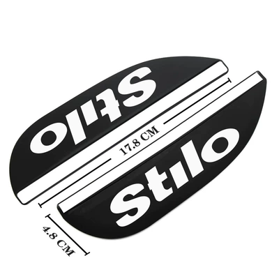 decoration car logo 500C X, Rearview mirror rainproof sticker - fiat-16-stilo