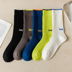 日系復古加厚粗針棉長襪子 原宿民族風波西米亞粗線男中筒長襪