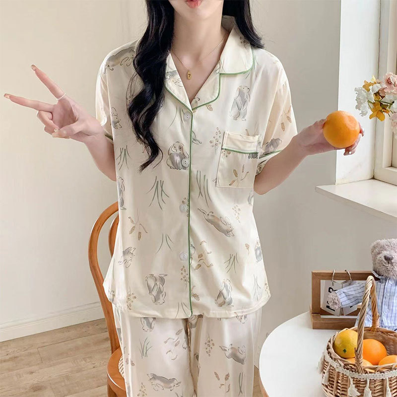 D.M-121 Short-long weep-ear rabbit cardigan