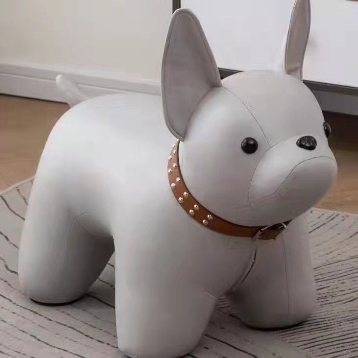 斗犬换鞋凳法斗凳婚庆网红板凳法斗狗动物凳子创意卡通摆件坐凳法|undefined