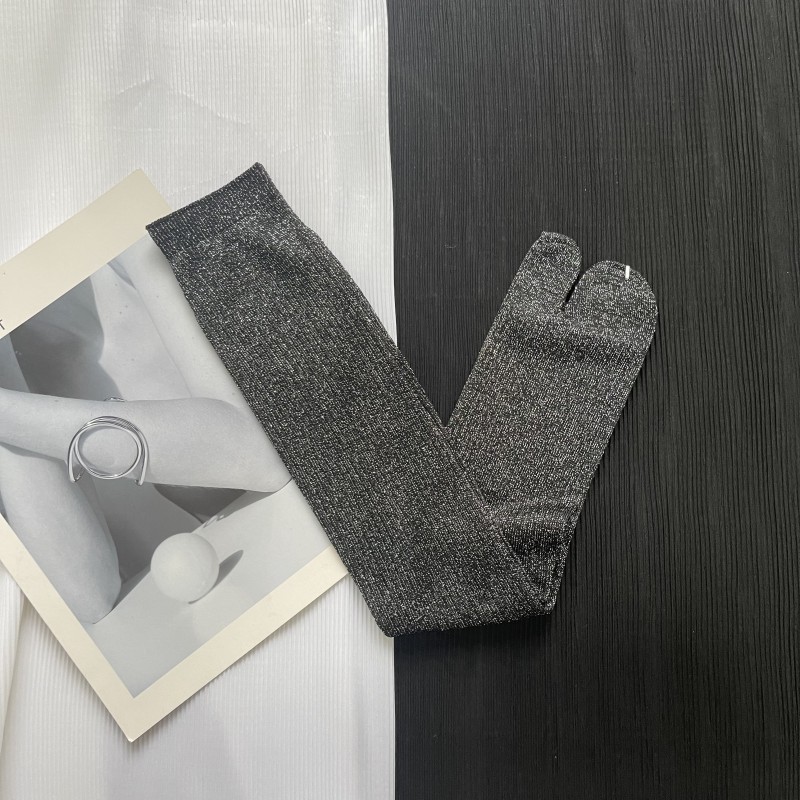 Long black silver