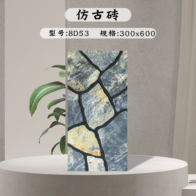屋外のベランダの庭の壁のれんがの文化の石のアメリカの郷は古いタイルの農村の別荘の庭の花園の外壁をまねます。|undefined