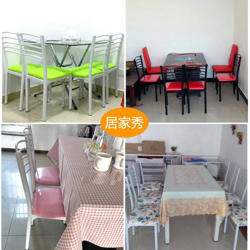 Silla de comedor sencilla para uso doméstico, silla de comedor con respaldo, silla de comedor para apartamentos pequeños, silla de ocio, venta al por mayor de fábrica.