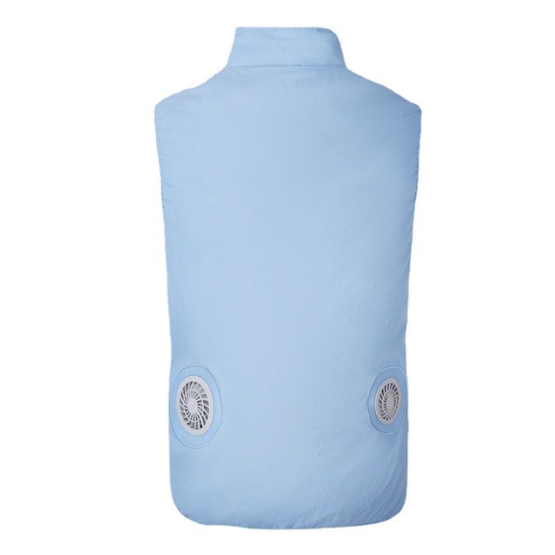 Ropa de aire acondicionado de enfriamiento de verano, ropa de ventilador de refrigeración de enfriamiento, ropa de trabajo de prevención de insolación al aire libre, ropa de ventilador, chalecos de hombre al por mayor