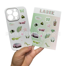厂家定制手机壳后盖不干胶水晶滴胶贴纸 水晶滴塑 标牌