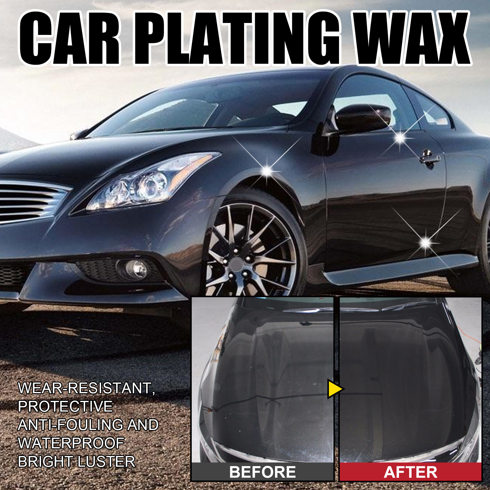 Rayhong Car Crystal Wax Coating Wax Scratch Care Decontamination Polishing Maintenance Waxing Car Solid Car Wax