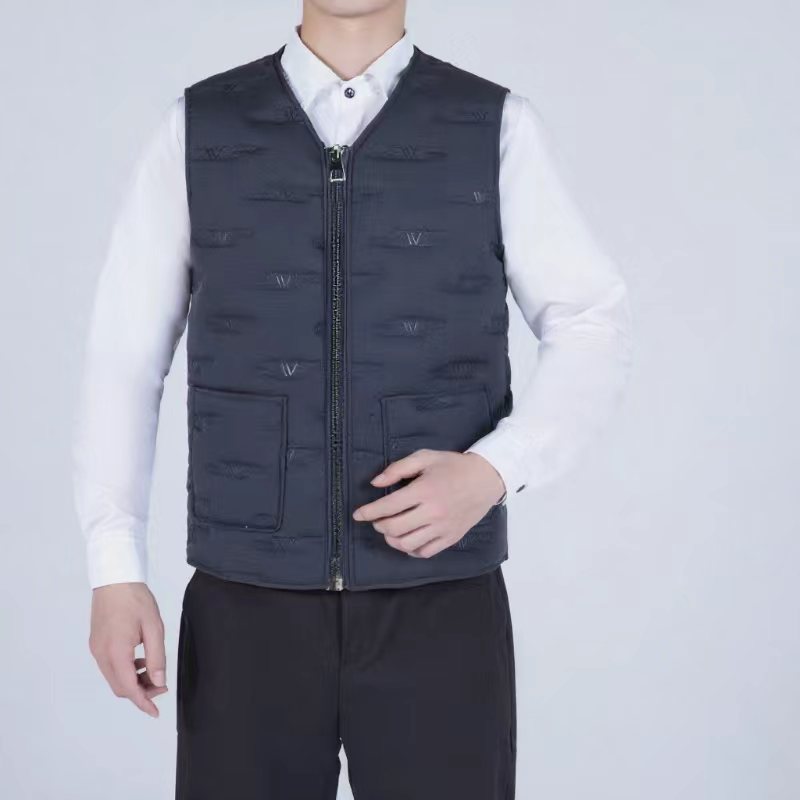 Añadir camelón de algodón grueso chaleco de hombre otoño y invierno nuevo chaleco de calor frío chaleco de moda para papá