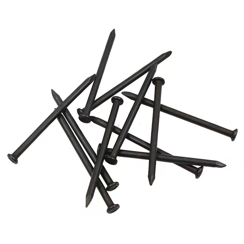 Clavos negros, clavos de pared, clavos de cemento especiales, clavos de acero, clavos de hierro para trabajar la madera, clavos de pintura colgantes, alargados extra duros 34567810 cm