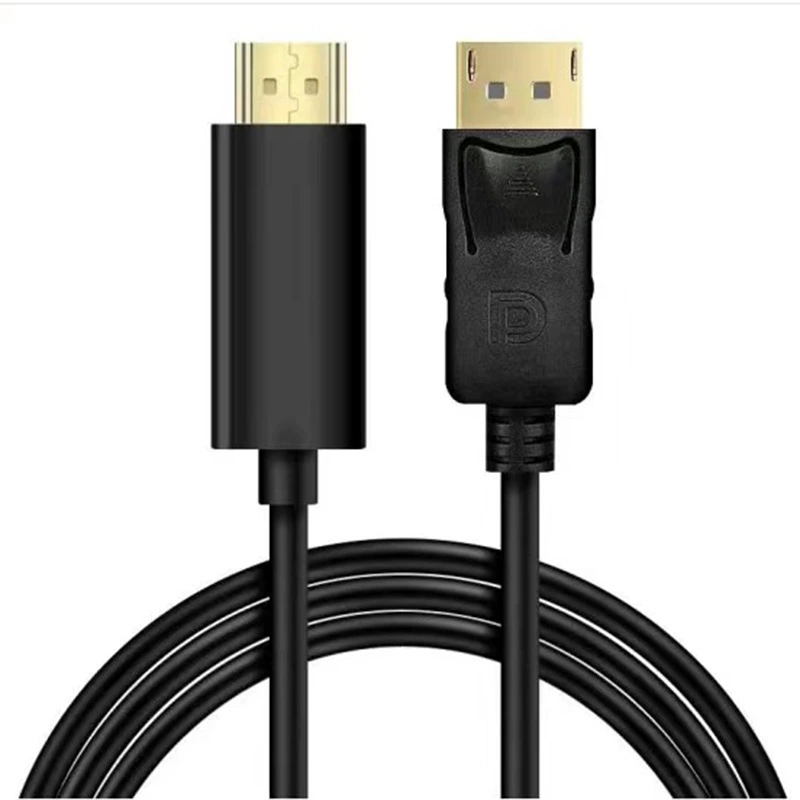 Источник кабель конвертер DisplayPort в HDMI линия 1.8м DP на HDMI HD компьютер вращение кабель