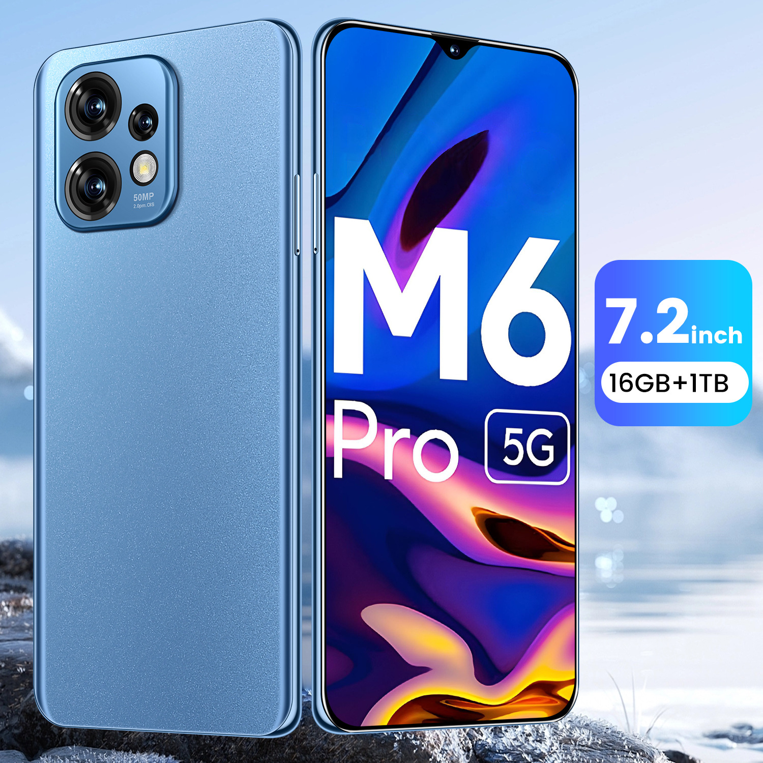 跨境新手机M6 Pro3+64高清像素一体安卓OZON俄罗斯手机外贸批代发