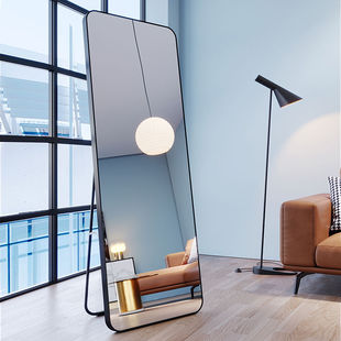 MZ Dressed Mirror Full-body Mirror Floor Mirror Home Wall-mounted Fitting Mirror Girl's Bedroom Girl's Stereo Mirror Internet Popular