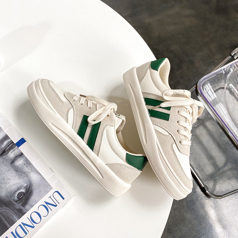 Canvas Shoes for Men 2024 New Color Matching Boys' White Shoes Sneakers Korean Style Versatile Trendyy Shoes Men's Trendy Shoes 1281