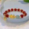 S392 red-green bead bracelet