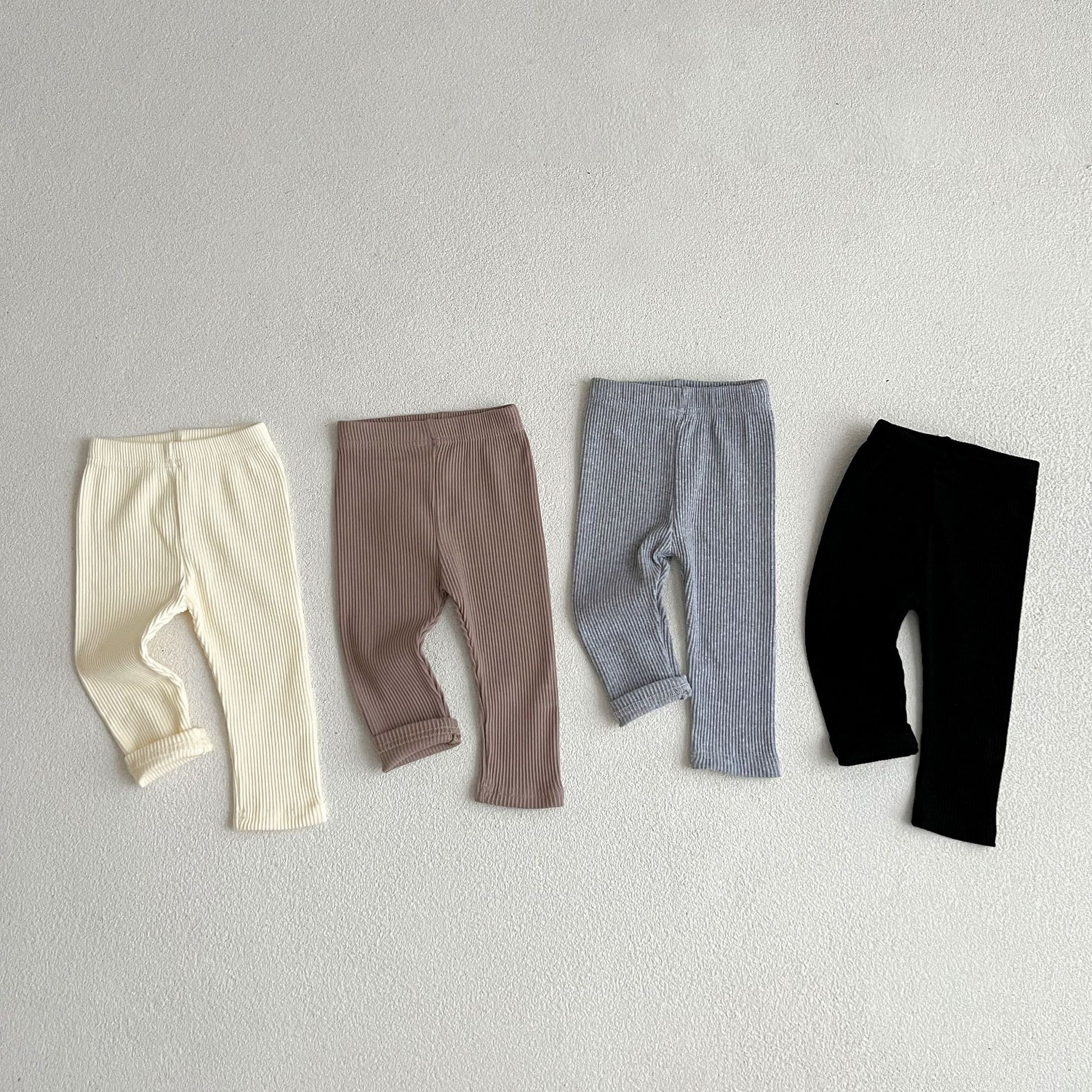 Leggings para bebés 2025, ropa de otoño e invierno para niños y niñas, pantalones estilo coreano, prendas de abrigo, mallas, pantalones para recién nacidos.