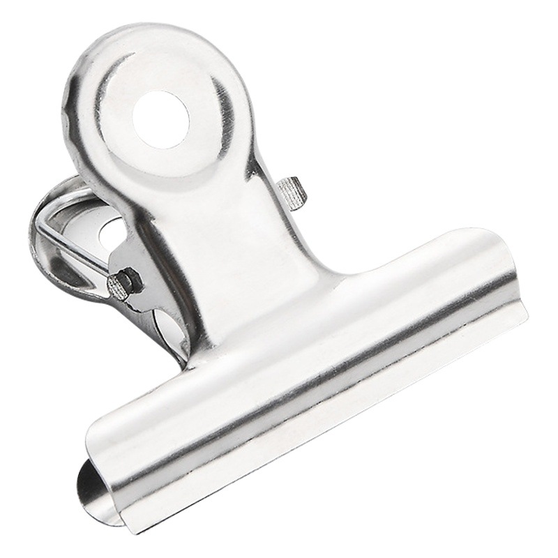 Clip Strong Iron Clip Office Folder Metal Seal Clip Stainless Steel Long Tail Clip Stationery Bill Book Clip