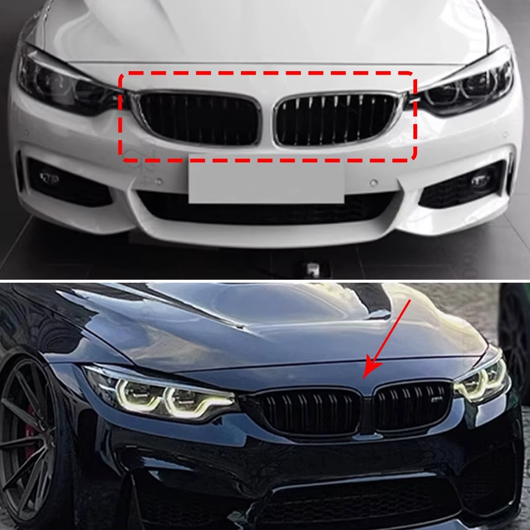Suitable for Bmw 4 Series F 1.6kg Door Models 2013-2020 Modified Grille in Glossy Black