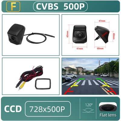 Suitable for Heklas Dedicated Ahd1080P Rear-View Fisheye Camera and Vehicle-Mounted Camera Ccd (Vehicle camera) - cvbs-500p