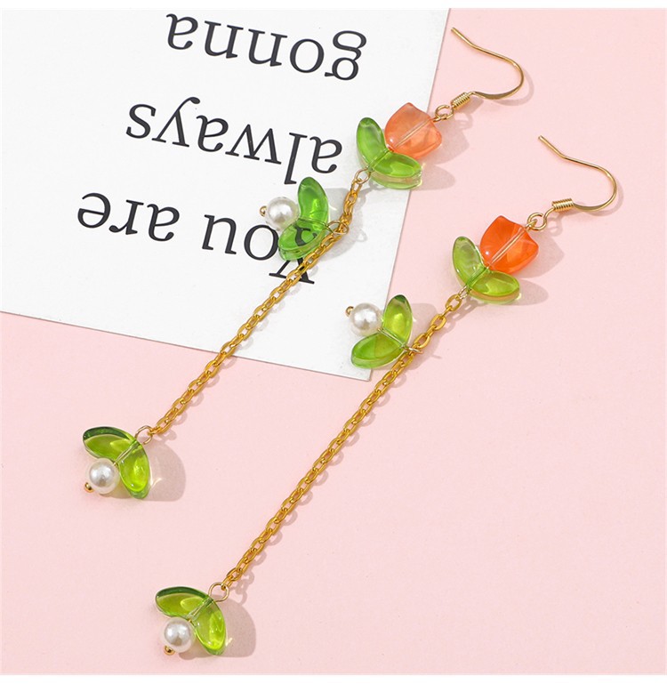 1 Set 14 * 7mm 9*5.5mm Glass Flower Beads display picture 1