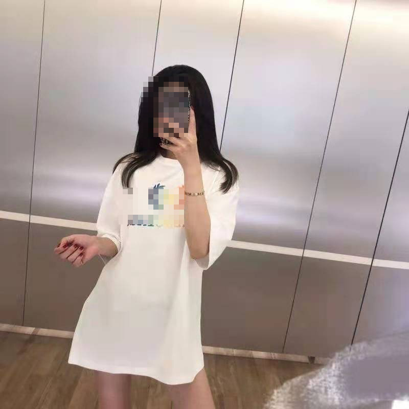 パリの新しいプリントレターファッション半袖男性と女性のためのルーズでスリムな小麦の穂Tシャツファミリーロゴ半袖|undefined