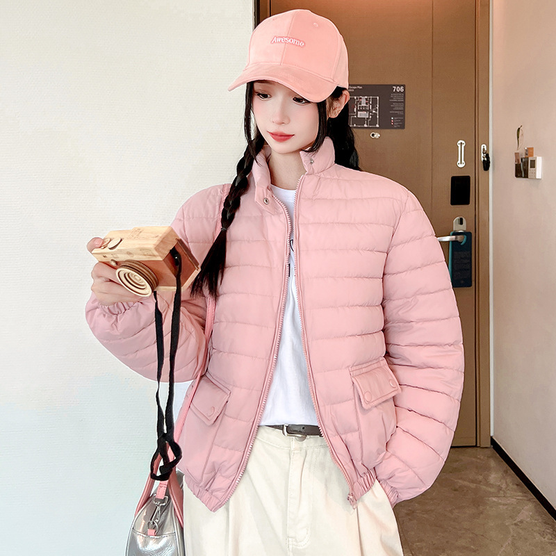 Transfronterizo 2025 invierno nuevo corto versátil ropa de algodón comercio exterior ropa de algodón moda casual chaqueta de algodón exterior chaqueta