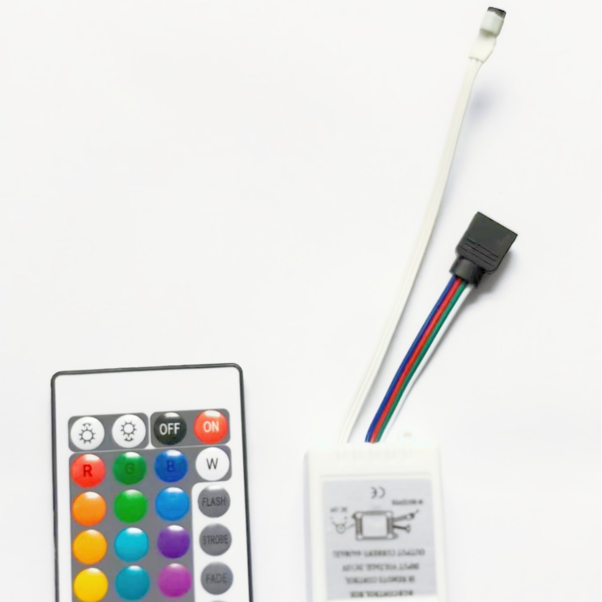灯带控制器 LED 灯条DC 12V 24键红外遥控器灯条灯带调光调色器